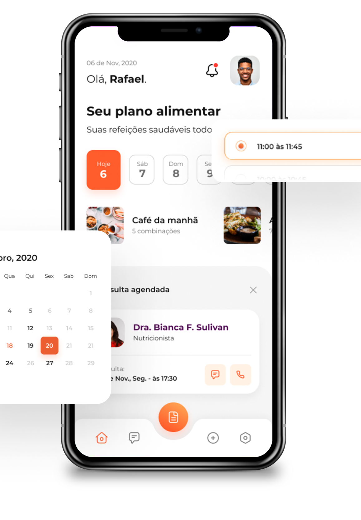 Nutrieats app print screens